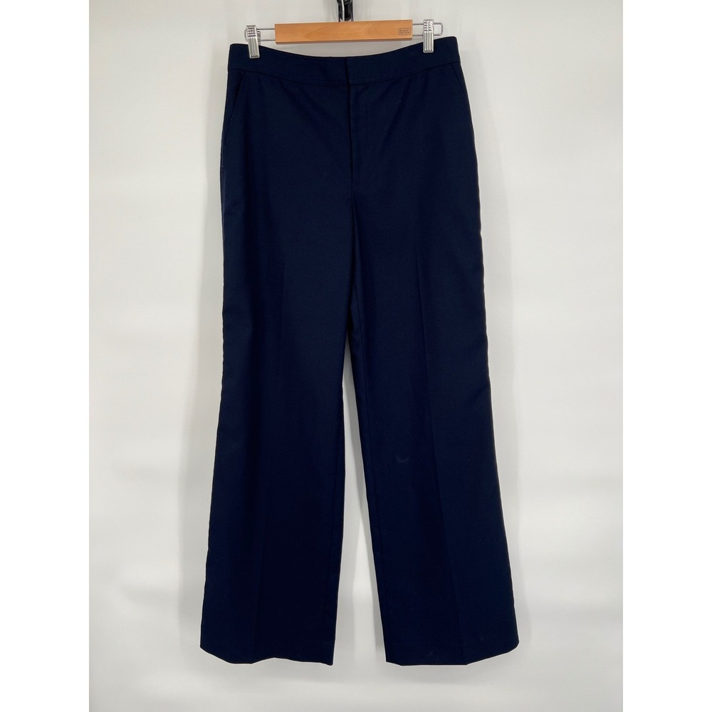 Club Monaco Navy Blue Wide Leg Career Dress Pants Size‎ 8